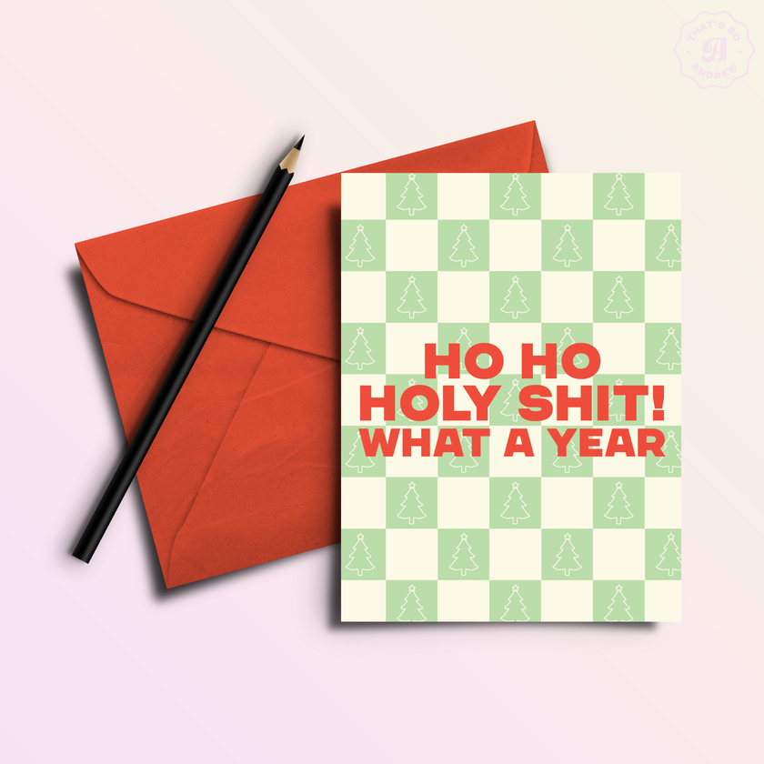 Holy Shit Holiday Greeting Card