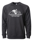 Get Lost Tent Unisex Lightweight Terry Crewneck Sweatshirt