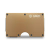 Grid Wallet // Gold Aluminum