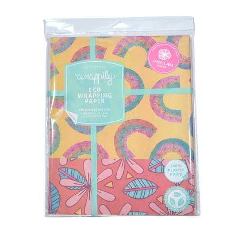 Tiare / Rainbows •  Double Sided Wrapping Paper