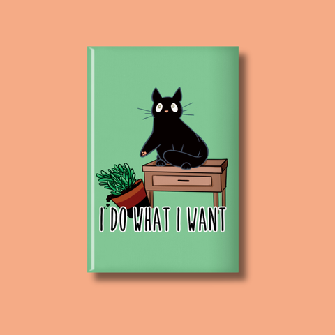 I Do What I Want Fridge Magnet