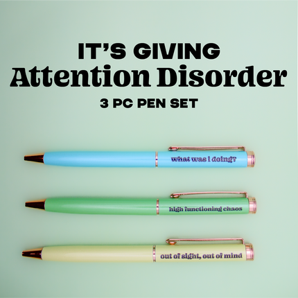 Attention Disorder / ADHD / ADD  Pen Set