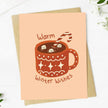 Warm winter wishes Holiday Mug Card