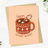 Warm winter wishes Holiday Mug Card
