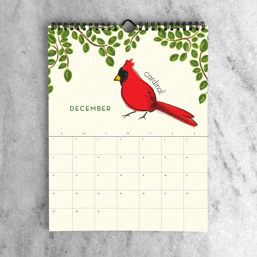 2025 Wall Calendar - Birds