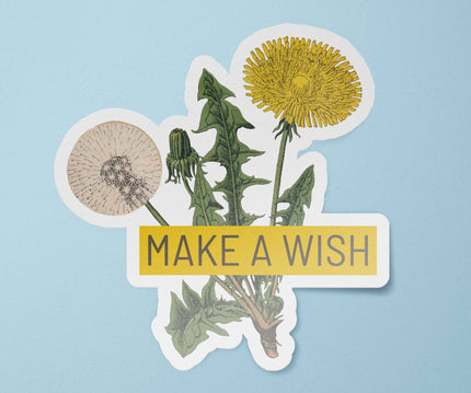 Make A Wish Dandelion Sticker