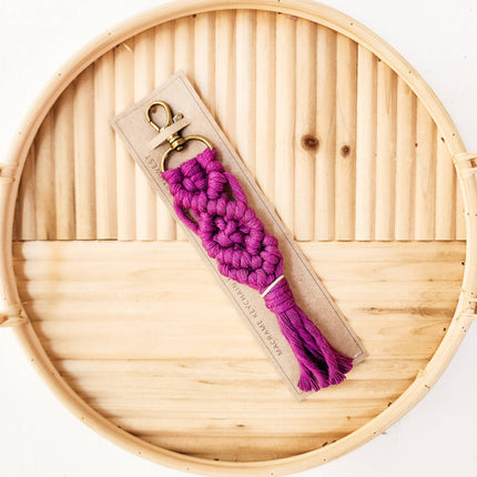 Macrame Keychains  (Various Colors)