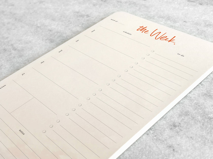 Weekly Planner Notepad