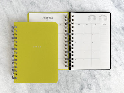 2025 Hard Cover Planner - Chartreuse