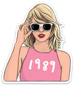 1989 Die Cut Sticker