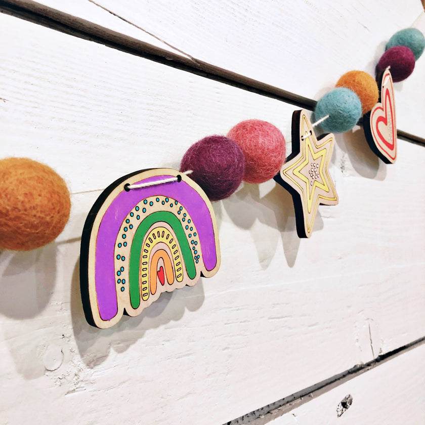 DIY Craft Kit - Rainbow Garland