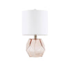 Pink Clear Glass Base Table Lamp