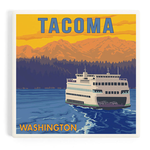 Tacoma Ceramic Coaster