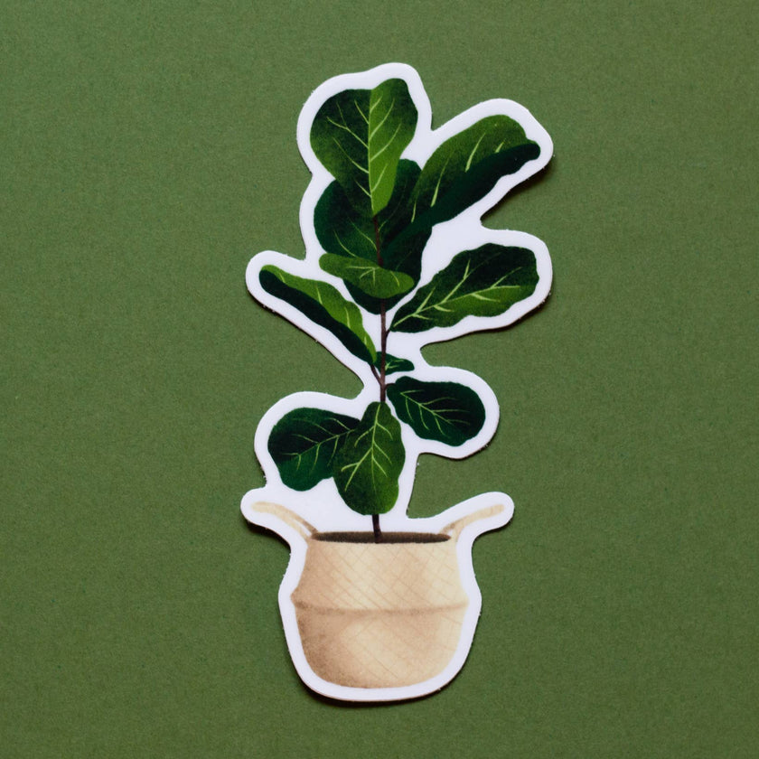 Fiddle Leaf Vinyl Sticker