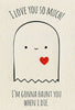 Ghostlove Greeting Card