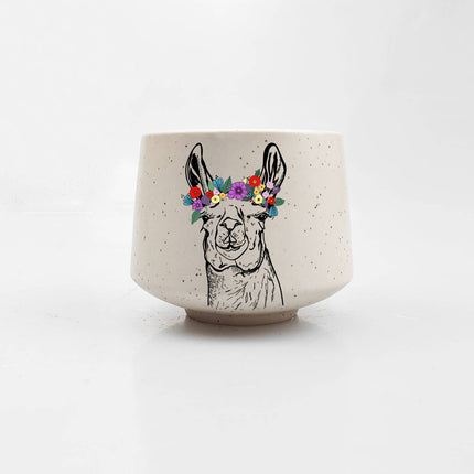 Llama Mini Stoneware Cup