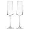 Set of 2 Empire Clear Champagne Flutes