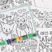 Color-In Postcard Kit - Kids Thank You