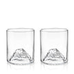 Pacific Northwest Mountain Themed Crystal Tumblers Set of 2