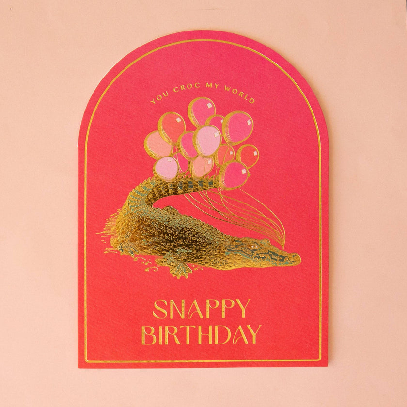 You Croc My World Birthday Card | Crocodile