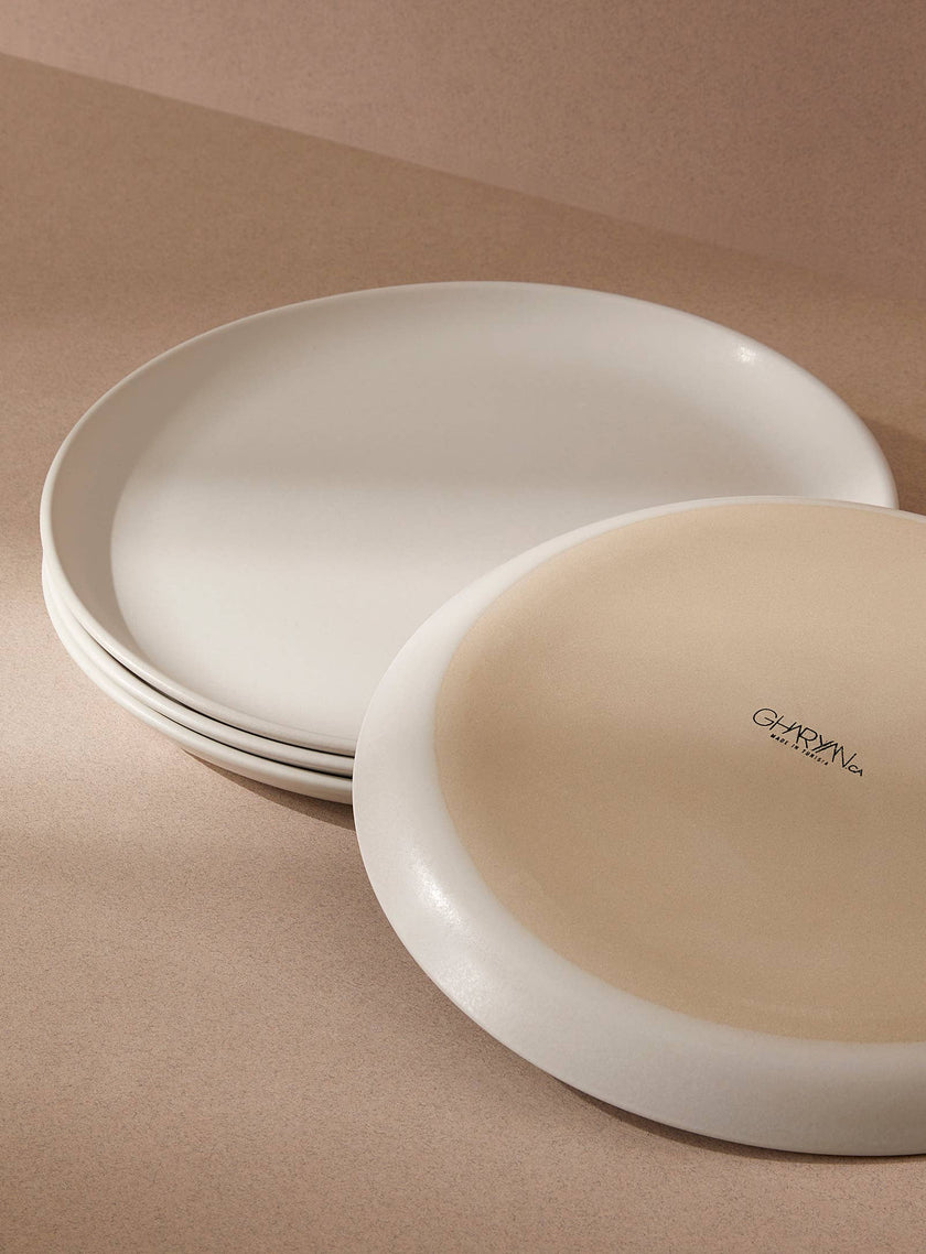 Stoneware Flat Dinner Plate