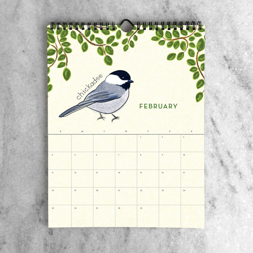 2025 Wall Calendar - Birds