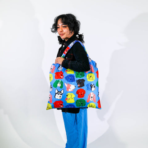 Dogs Art Reusable Tote Bag
