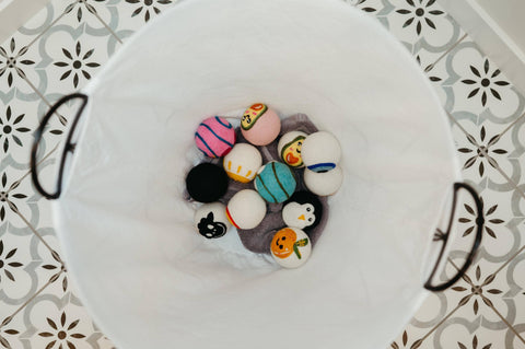 Organic Wool Dryer Balls--Blueberry Buddy