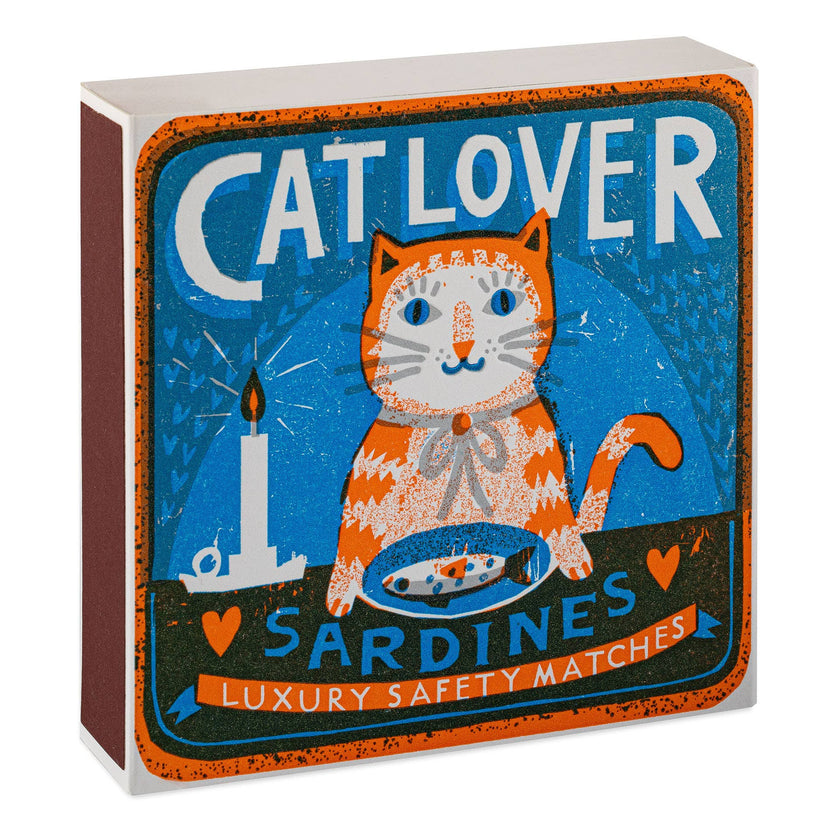 Cat Lover Sardines | Square - Safety Matches