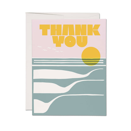 Ocean Sunset greeting card