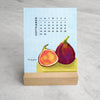 2025 Desk Calendar, Les Fruits