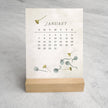 2025 Desk Calendar, Dried Field Flowers