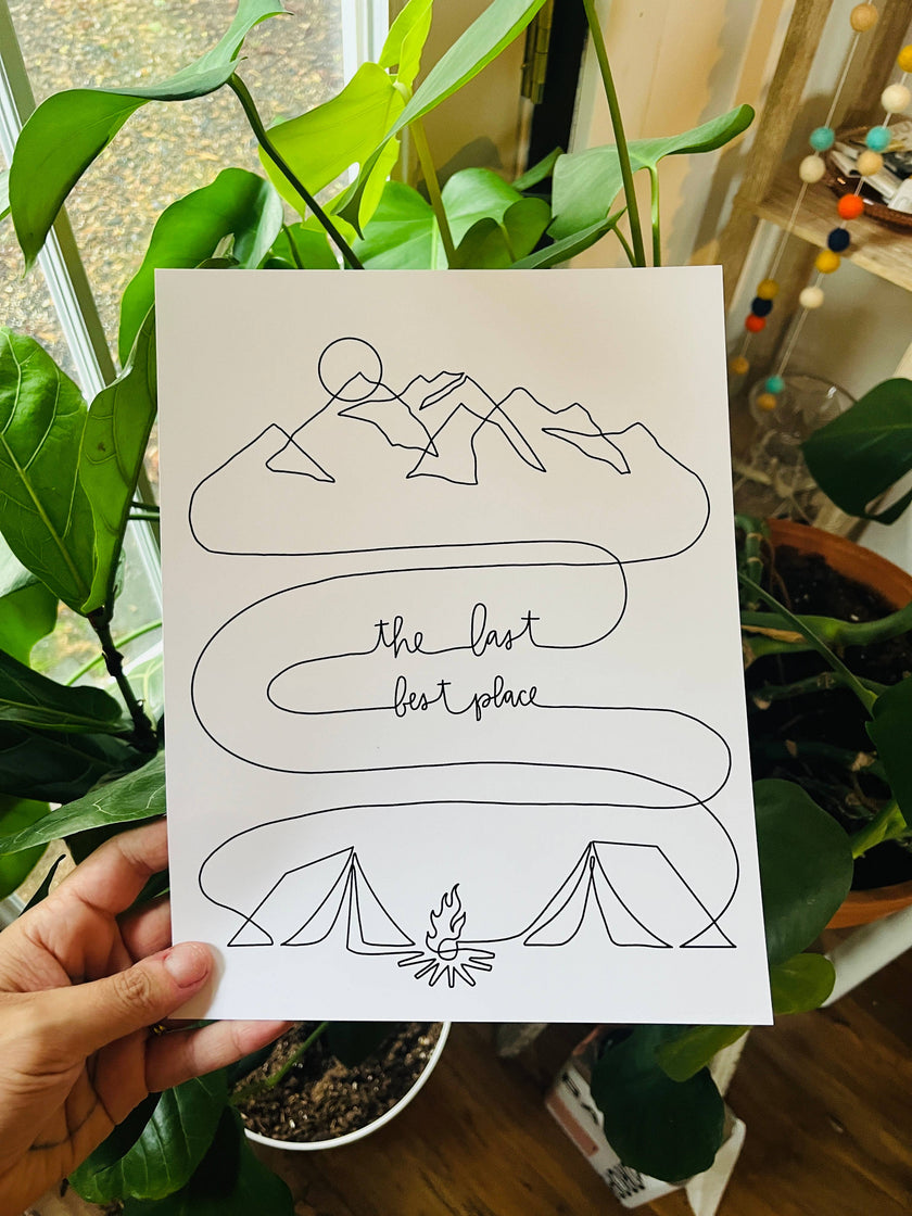 Last Best Place Art Print 8.5 x 11