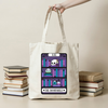 The Bookshelf Tarot Card Tote Bag