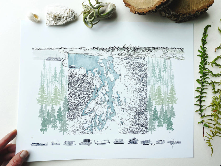 Puget Sound Life ART PRINT