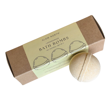 Lemongrass Natural Bath Bomb Set