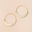 Crescent Hoop/Gold Vermeil Earrings