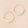 Crescent Hoop/Gold Vermeil Earrings