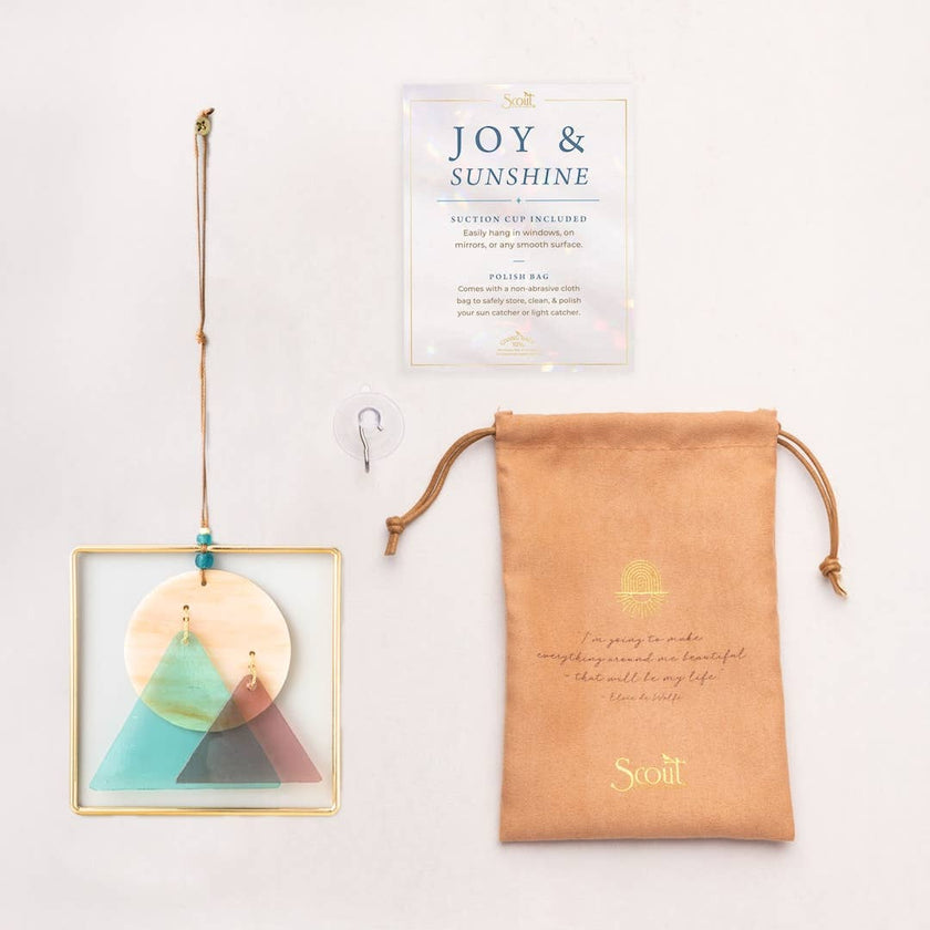 Mountains Stained Glass Light Catcher