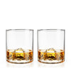 Pacific Northwest Mountain Themed Crystal Tumblers Set of 2