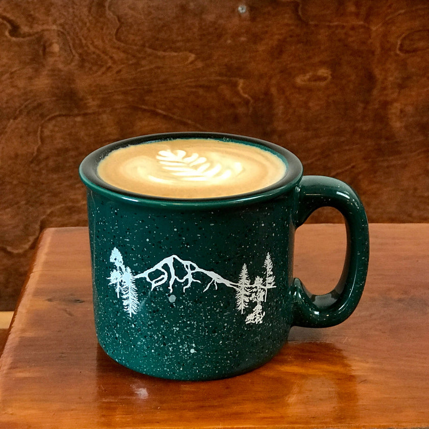 Mountain Forest Campfire Mug