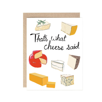 That's what cheese said valentine card