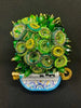 Green Coral Tinned Fish Sculpture