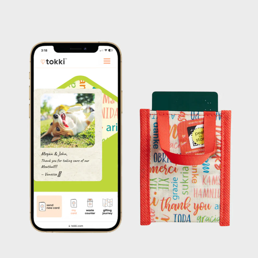 Thank You | Reusable Gift Card Holder + QR Greeting Card