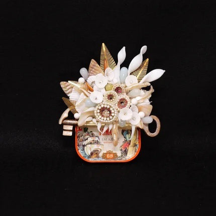White Coral Tinned Fish Sculpture