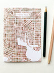 Baltimore Watercolor Map Greeting Card