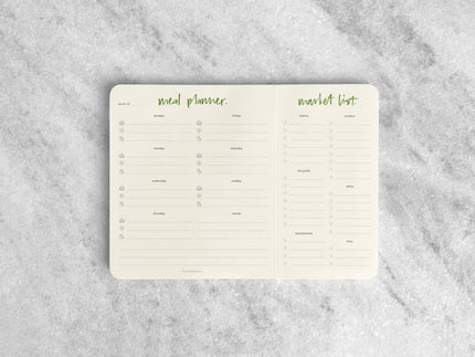 Meal Planner Notepad with Tear-off Market List