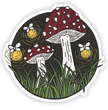 Midnight Mushrooms Vinyl Sticker