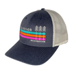 Tacoma Stripes and Trees Curved Billed Trucker Cap