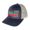 Tacoma Stripes and Trees Curved Billed Trucker Cap